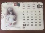 Jaarkalender met magneten van blik, Antiek en Kunst, Ophalen