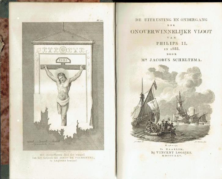 Jacobus Scheltema  De uitrusting en ondergang 1825, Antiek en Kunst, Antiek | Boeken en Bijbels, Ophalen