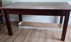 Tafel, Huis en Inrichting, Tafels | Eettafels, Ophalen, Gebruikt, Teakhout, 50 tot 100 cm