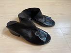 Kalfsleren Italiaanse instappers Marsell maat 38, Ophalen of Verzenden, Zo goed als nieuw, Zwart, Sandalen of Muiltjes