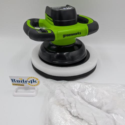 Greenworks BUG301 accu 24V Polijstmachine - Nieuw, Doe-het-zelf en Verbouw, Gereedschap | Handgereedschap, Zo goed als nieuw