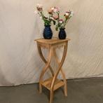 Bijzettafel - 30 x 30 cm - massief teakhout - Bij TTM Wonen