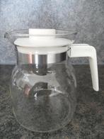 2x glazen theekan / koffiekan met of zonder deksel, 10 kopjes of meer, Ophalen of Verzenden, Zo goed als nieuw