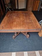 Antieke uitschuifbare eettafel met vossenpoten, Antiek en Kunst, Ophalen