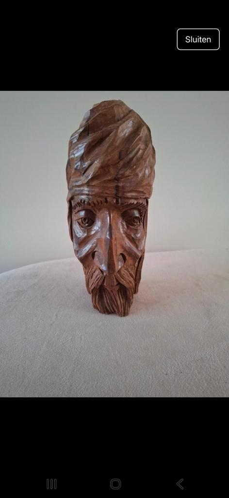 Houten Beeldje van een Man, Antiek en Kunst, Kunst | Beelden en Houtsnijwerken, Ophalen of Verzenden