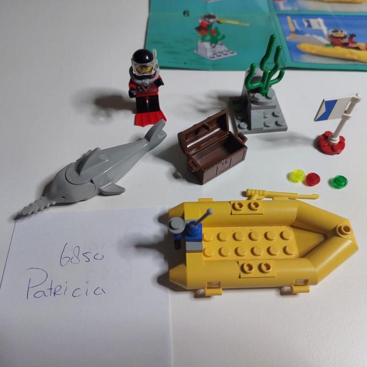 vintage lego 6555 Sea hunter, Kinderen en Baby's, Speelgoed | Duplo en Lego, Gebruikt, Lego, Complete set, Ophalen of Verzenden