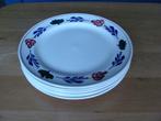 BOERENBONT SERVIES 6 DINERBORDEN BOCH, Ophalen of Verzenden, Zo goed als nieuw, Bord(en), Aardewerk