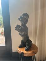 Gipsen Poedel Beeld - Gesigneerd Silvia - 50cm, Ophalen of Verzenden