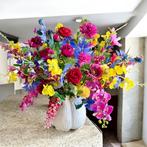 Zijden bloemen knaller in XXL Tulpenvaas, Huis en Inrichting, Woonaccessoires | Kunstplanten en Kunstbloemen, Binnen, Nieuw, Ophalen of Verzenden