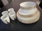 VT wonen Gold Servies 16-delig kerst / pasen / feest, Nieuw, Ophalen of Verzenden, Overige stijlen, Porselein