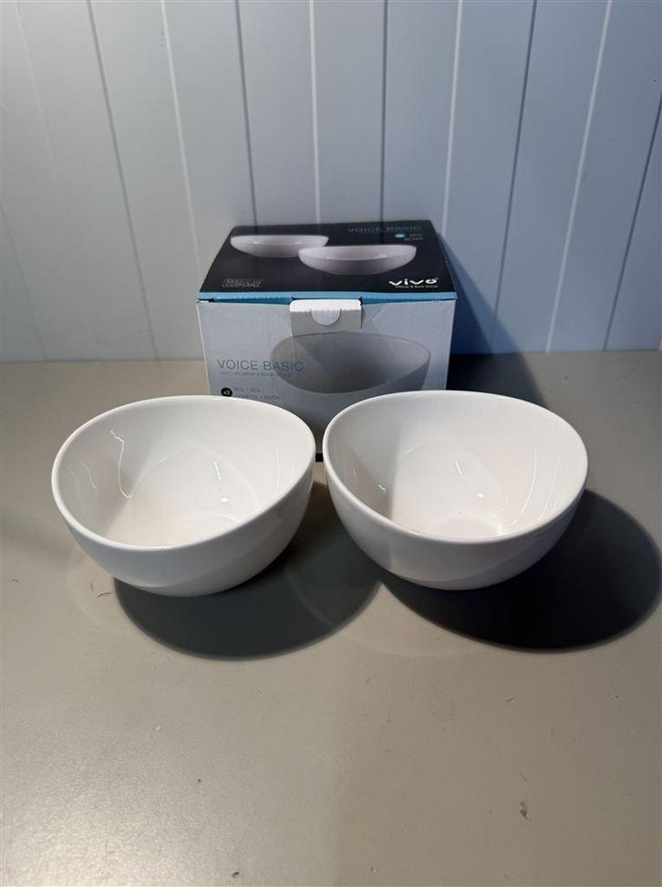Vivo - Villeroy & Boch Porselein soep kom set, Huis en Inrichting, Keuken | Servies, Nieuw, Bord(en), Wedgwood, Aardewerk, Ophalen of Verzenden