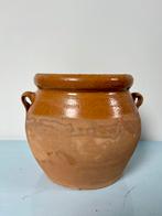 Oude aardewerk pot, bloempot, Ophalen of Verzenden
