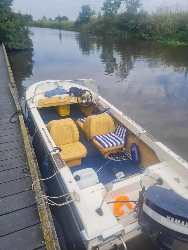 Almar 430D Speedboot met 25pk Yamaha, Watersport en Boten, Motorboten en Motorjachten, Gebruikt, Polyester, Tot 6 meter, Benzine