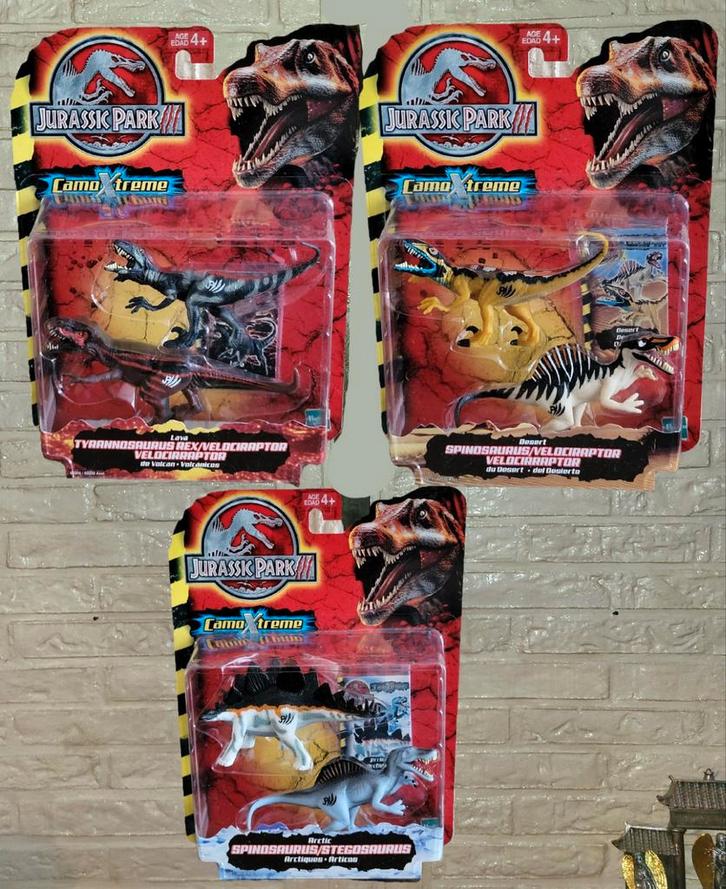 Jurassic Park III CamoXtreme Dinosaurussen MIB 2 pack Dino, Verzamelen, Film en Tv, Nieuw, Film, Actiefiguur of Pop, Ophalen of Verzenden