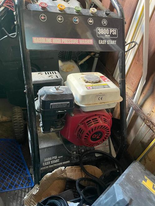 Te koop: Benzine Hogedrukreiniger 3800 PSI (260 Bar), Tuin en Terras, Hogedrukreinigers, Zo goed als nieuw, Benzine, Ophalen