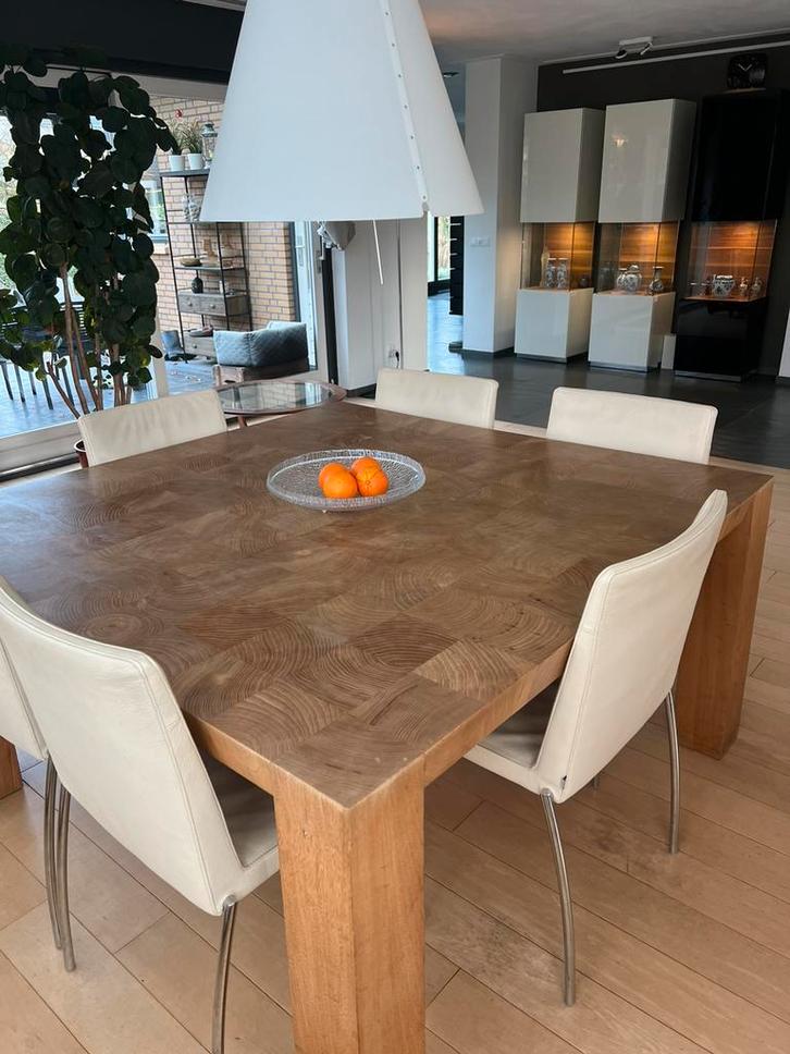 6 Jori eetkamerstoelen  type Jori 5505 Enoki, Huis en Inrichting, Stoelen, Gebruikt, Vijf, Zes of meer stoelen, Leer, Overige kleuren