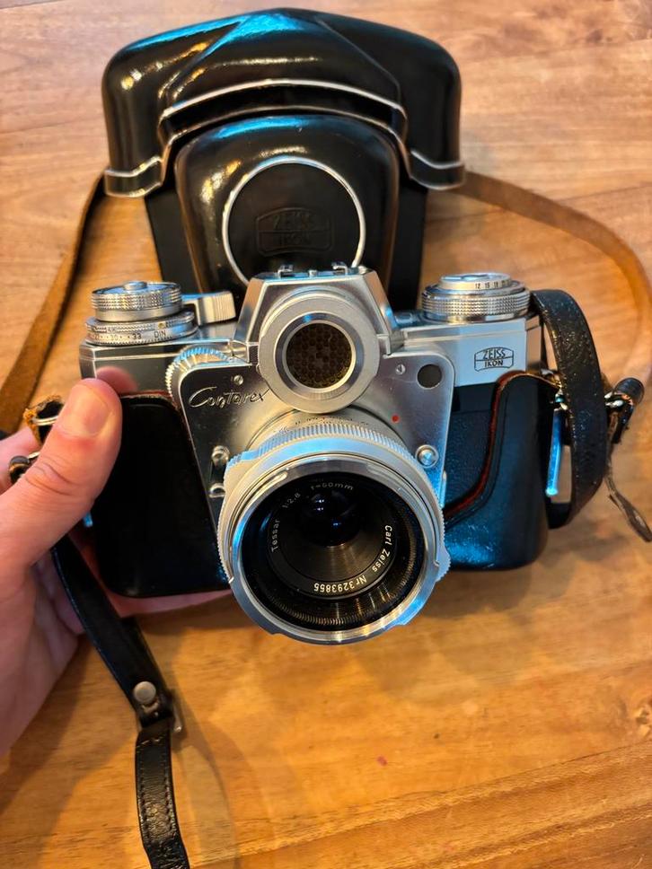Zeiss-Ikon Contarex 'Bullseye' Camera, Audio, Tv en Foto, Fotocamera's Analoog, Gebruikt, Compact, Overige Merken, Ophalen of Verzenden