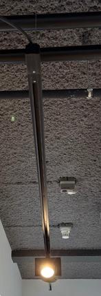 Eutrac SLV opbouw spanningsrail 3-fase - zwart, Huis en Inrichting, Lampen | Spots, Ophalen, Zo goed als nieuw, Metaal of Aluminium