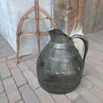 Oude Franse wijnkan ciderkan wijnvat hout/metaal *Etage3*, Gebruikt, ,, Ophalen of Verzenden, ,
