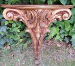 Brocante wandtafel hand gestoken hout verguld antiek goud, Antiek en Kunst, Curiosa en Brocante, Ophalen