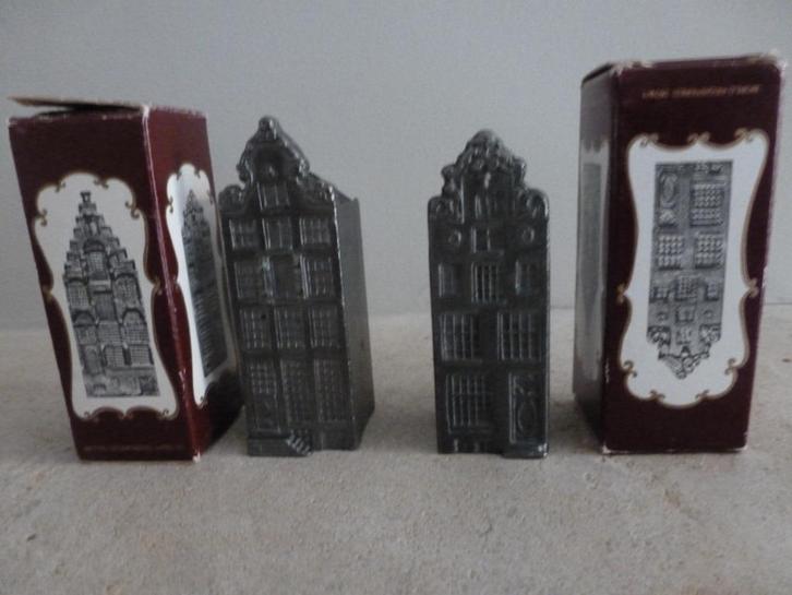 2 Tinnen grachtenpanden, Verzamelen, Overige Verzamelen, Nieuw, Ophalen of Verzenden