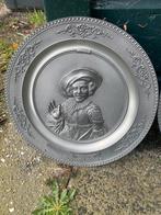 3 Tinnen borden Jan Steen,Frans Hals,Rembrandt, Antiek en Kunst, Antiek | Tin, Verzenden