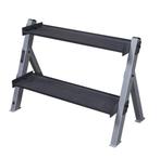 BodySolid Dual Dumbbell & Kettlebell Rack GDKR100, Sport en Fitness, Ophalen, Zo goed als nieuw, Armen, Overige typen