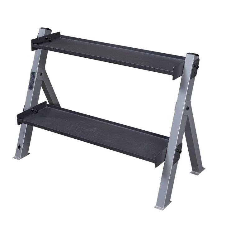 BodySolid Dual Dumbbell & Kettlebell Rack GDKR100, Sport en Fitness, Fitnessmaterialen, Zo goed als nieuw, Overige typen, Armen