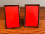 2 identieke fotolijstjes 14x9 bol glas, Antiek en Kunst, Curiosa en Brocante, Ophalen of Verzenden