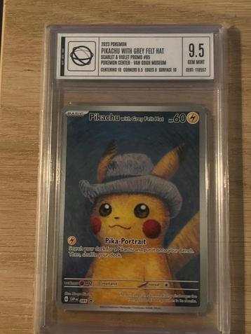 Pikachu promo van Gogh Pokemonkaart psa Charizard base  beschikbaar voor biedingen