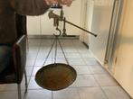 Gewicht en schaal aan schuifstok voor evenwicht., Antiek en Kunst, Curiosa en Brocante, Ophalen