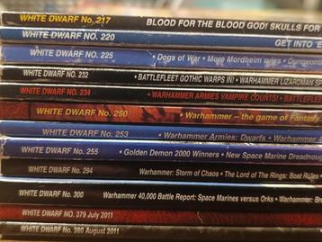 Warhammer 12 White Dwarfs Magazines beschikbaar voor biedingen