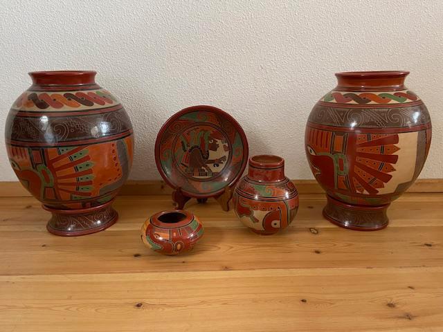 Set aardenwerken vazen uit Nicaragua, Antiek en Kunst, Kunst | Niet-Westerse kunst, Ophalen