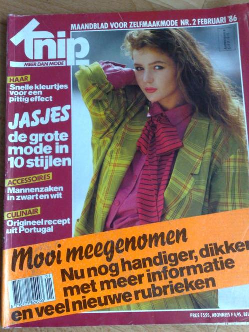 Knip zelfmaakmode februari  1986, Hobby en Vrije tijd, Kledingpatronen, Gebruikt, Vrouw, Knipmode, Verzenden