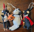 Halloween Vilt Muizen Decoratie - 3 stuks, Ophalen of Verzenden, Gebruikt