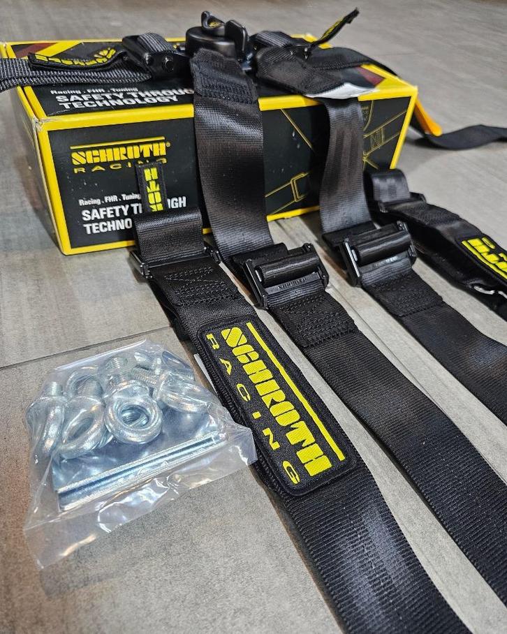 Schroth Enduro 2X2 Profi II gordel set racegordel FIA ASM, Auto diversen, Autosport-onderdelen, Nieuw, Ophalen of Verzenden