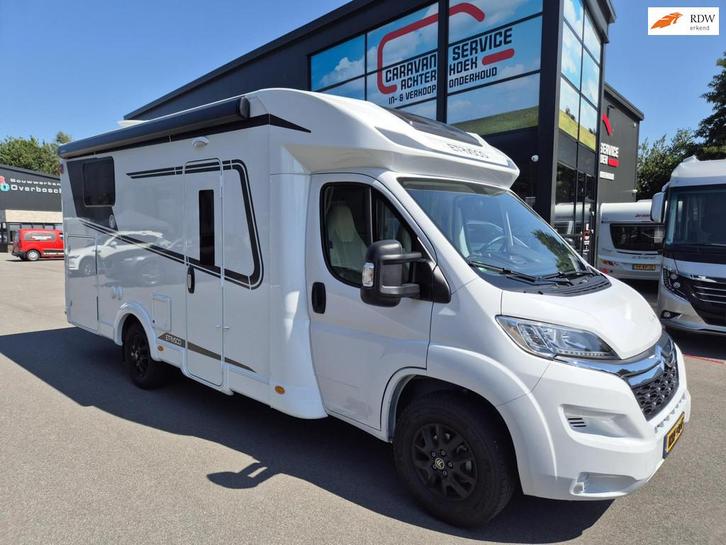 Etrusco T6900 SB Enkele bedden of Kingsbed +hefbed SHOWMODEL, Caravans en Kamperen, Campers, Bedrijf, tot en met 5, Half-integraal