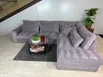 GRATIS LEVERING Ribstof Hoekbank Grijs 315x255 GEREINIGD, 300 cm of meer, Ophalen of Verzenden, Zo goed als nieuw, 150 cm of meer