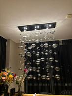 Hanglamp glazen bollen smoke, Huis en Inrichting, Lampen | Hanglampen, Ophalen of Verzenden, Zo goed als nieuw, Glas, 75 cm of meer