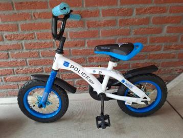 Troy police boy 12″ inch  jongenfetsje  blue & white - BMX  beschikbaar voor biedingen