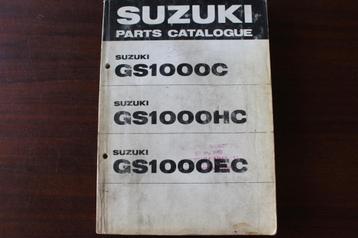 Suzuki GS1000 C HC EC 1978 motorcycle parts catalogue GS beschikbaar voor biedingen