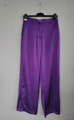H&M high waist satijnen pantalon maat M, Maat 38/40 (M), H&M, Verzenden, Paars