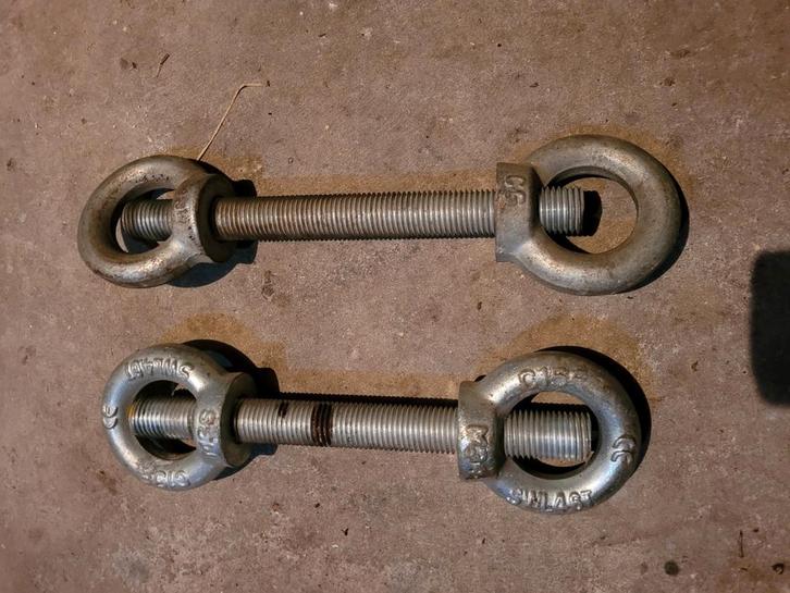 Grote zware oogmoer M36, Doe-het-zelf en Verbouw, Metalen, Zo goed als nieuw, IJzer, Ophalen
