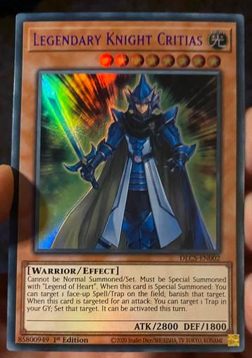 Yu-Gi-Oh! Legendary Knight Critias DLCS 1st Ed ! beschikbaar voor biedingen