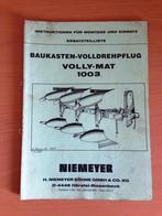 Instruktie en onderdelenboek Niemeyer wentelploeg 1003, Ophalen of Verzenden, Gelezen, Tractor en Landbouw