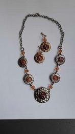 Ketting met oorbellen set, Overige kleuren, Ophalen of Verzenden, Zo goed als nieuw, Overige materialen