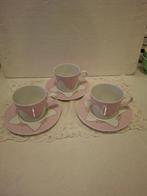 Wawel Poland - 3 mooie pastel roze kop en schotels, Ophalen of Verzenden