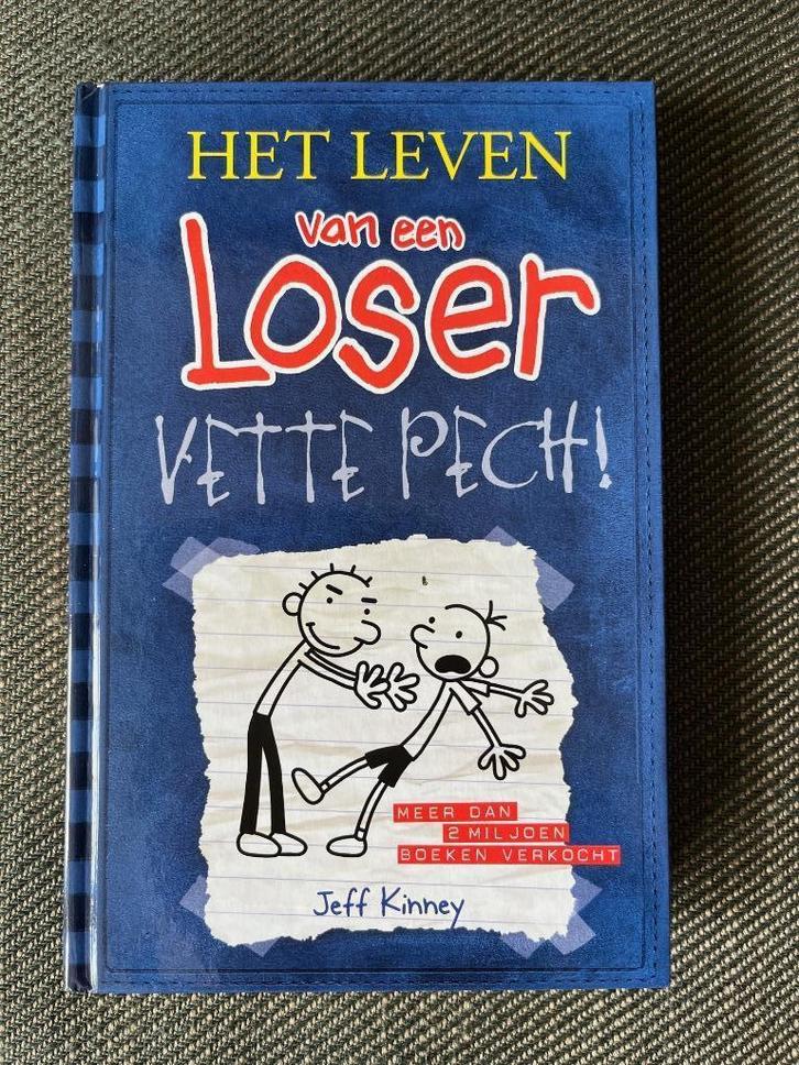 Jeff Kinney - Het leven van een loser. Vette pech! (Hardc.), Boeken, Kinderboeken | Jeugd | 10 tot 12 jaar, Zo goed als nieuw
