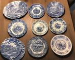 10 borden / schotels Delfts blauw, Wedgwood, Ironstone ea, Antiek en Kunst, Ophalen of Verzenden