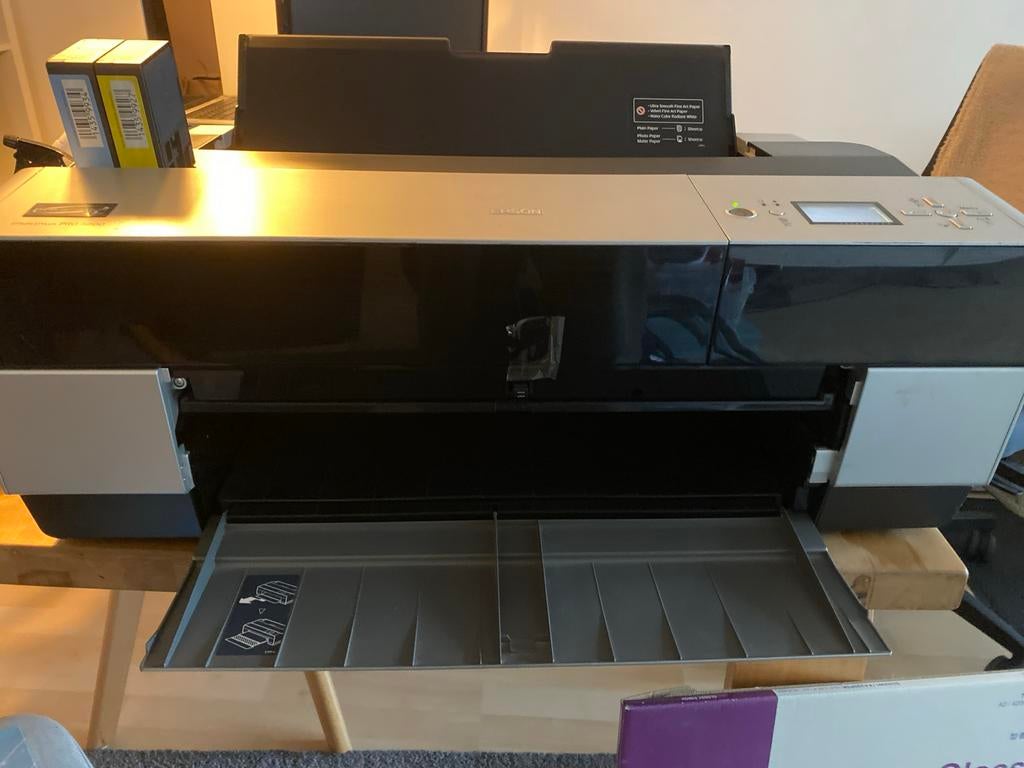 Epson Stylus Pro 3800 Fotoprinter + Papier & Inkt, Computers en Software, Printers, Gebruikt, Fotoprinter, Inkjetprinter, Kleur printen